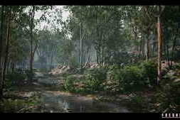Fab – Forest Environment ( Riverside Forest with Pine and Tropical Trees )