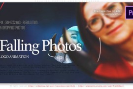 Falling Photos Logo Animation 46318250