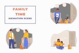 Family Time Animation Scene Premiere Pro 44141222