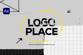 Grunge Logo Scribble Paper 43007634