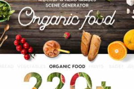 Organic Food Mockup & Hero Images Scene Generator