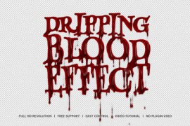 Dripping Blood Effect 46138684