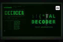 Free Download:Digital Decoder Text Animation 62672596