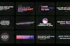 Modern Quotes Titles | FCPX 42947446