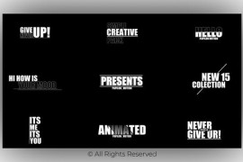 Creative Titles | After Effects 46492069