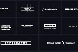 Minimal Animated Titles 45981427