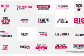 Kinetic Titles | DaVinci Resolve 31729837