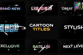 Cartoon Glitch Shapes Titles for FCPX 48673950