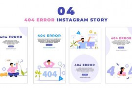 404 Error Facing Premium Vector Instagram Story 47455491