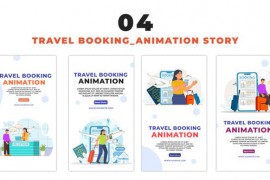 Vacation Travel Booking Flat Avatar Instagram Story 48662056