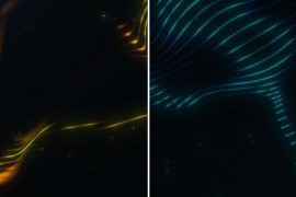 Golden And Blue Line Background 49226459