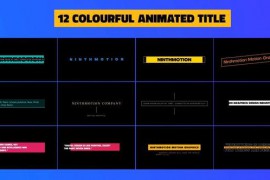 Colorful Animated Title Premiere Pro Template 45190491