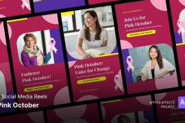 Social Media Reels - Pink October After Effects Template 48249190