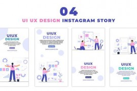 Creative UI UX Design Flat Character Instagram Story 47440879