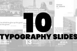 10 Typography Slides | AE 48214373