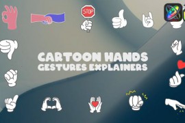 Cartoon Hands Gestures Explainers for FCPX 51373956