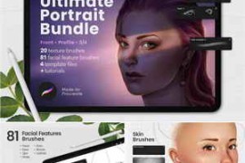 CreativeMarket – Ultimate Procreate Portrait Bundle 5892281