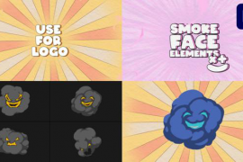 Explosion Smoke Face Elements | Premiere Pro MOGRT 50394071