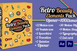  Retro Beauty Elements Pack 36113457