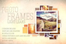 Dynamic Squares Photo Frames with Light Leaks 9684955
