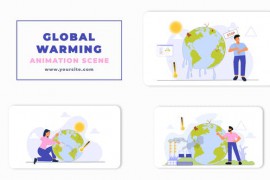 Global Warming Awareness Animation Scene 47248795