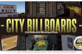 Free Download:City Billboard - Mockups Pack 57316550