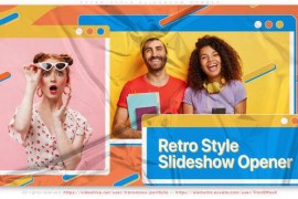 Retro Style Slideshow Opener 49495072