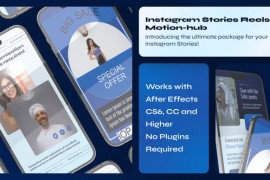 Instagram Reel - Vertical Blue Mogrt Premiere Pro 50592366