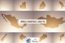 World Countries Logo & Titles V12 - Apple Motion 43859709