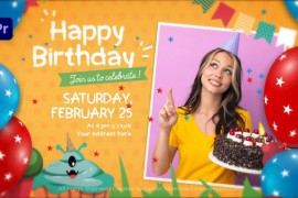 Happy Birthday Intro || Happy Birthday Invitation MOGRT 42754919
