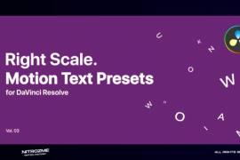 Right Scale Motion Text Presets Vol. 03 for DaVinci Resolve 46705618