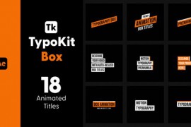 Typo Kit Box Titles for After Effects 44522047