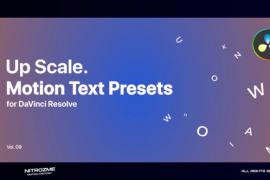 Up Scale Motion Text Presets Vol. 09 for DaVinci Resolve 47355702