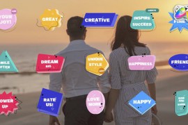 Flat Colorful Badges for FCPX 48068265
