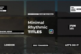 Minimal Rhythmic Titles | DaVinci Resolve 51755960