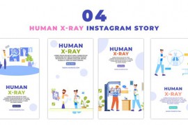 Vector Flat Style Human Body X Ray Instagram Story 48059455