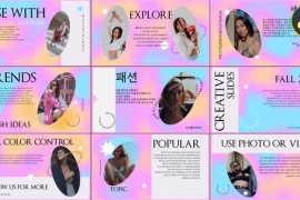 Holographic Creative Slides for DaVinci Resolve 52221636
