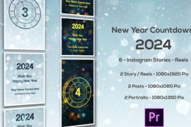 New Year Countdown 2024 - Instagram Stories - Premiere Pro 49780492