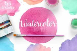 Free Download:DesignBundles – Watercolor Textures