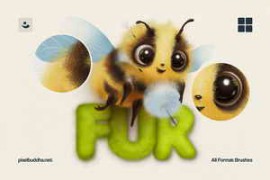 Free Download:CreativeMarket – Multi-App Fur Brushes