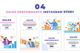 Vector Graphics Sales Performance Analytics Character Instagram Story 48057855