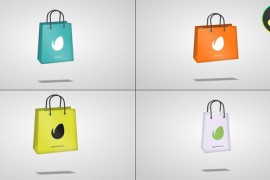 3D Animated Shopping Bags for DaVinci Resolve 46788991
