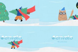 Cartoon Christmas Logo | DaVinci Resolve 48997511