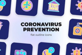 Coronavirus Prevention - Flat Outline Icons 45844444