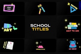 Colorful School Titles for Premiere Pro 52038465