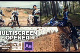 Multiscreen Opener - Split Screen Intro - Dynamic Sport Opener 45309602