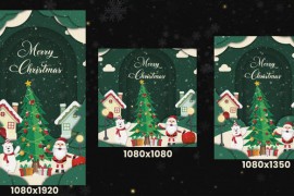 Merry Christmas Intro 3 in 1 | MOGRT 42305550
