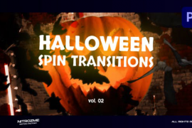 Halloween Spin Transitions Vol. 02 for Premiere Pro 48475288