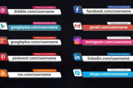 Social Media Lower Thirds 44659126