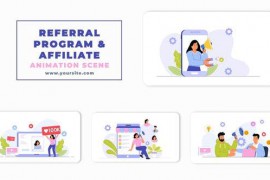 Referral Program And Affiliate Vector Animation Scene 47349498